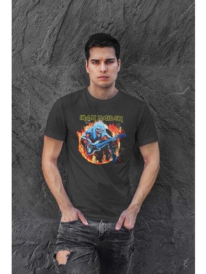 Buzagi Iron Maiden Dijital Baskı Regular Unisex Tişört