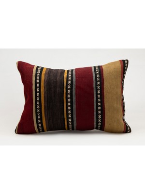Kilim Wholesale El Yapımı Eski Kilimden Yapılmış Vintage Kırlent Kılıfı, Yün, 40X60 cm