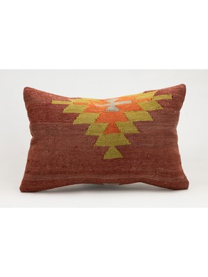 Kilim Wholesale El Yapımı Eski Kilimden Yapılmış Vintage Kırlent Kılıfı, Yün, 40X60 cm