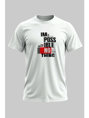 Buzagi Organik Pamuk Dijital Baskılı Regular Kalıp Beyaz Tişört