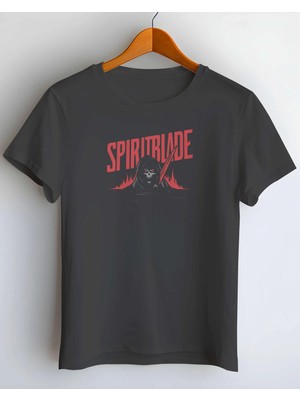 Buzagi Spiritblade Dijital Baskı Regular Kalıp Unisex Siyah Tişört