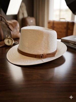 Şapkacımadam Unisex Hasır Fötr Şapka