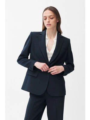 Adl Cep Detaylı Ceket Lacivert 11946323000