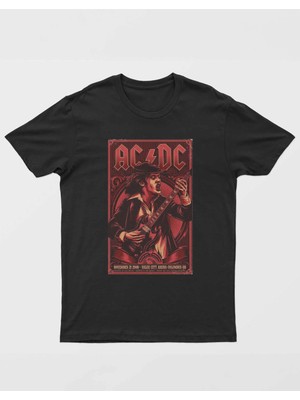 Buzagi Ac/dc Dijital Baskı Regular Unisex Tişört
