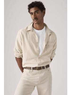 Levi's Erkek Bej Cepli Keten Gömlek - 85746-0197