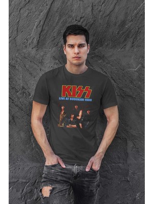 Buzagi Kiss Dijital Baskı Regular Unisex Tişört