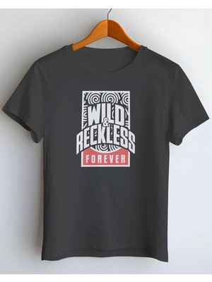 Buzagi Reckless Dijital Baskı Regular Kalıp Siyah Unisex Tişört