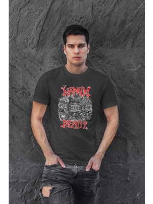 Buzagi Napalm Death Dijital Baskı Regular Unisex Tişört