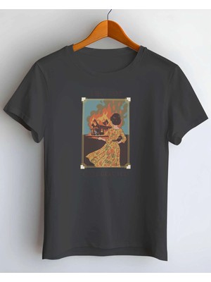 Buzagi Overreact Dijital Baskı Regular Kalıp Siyah Unisex Tişört