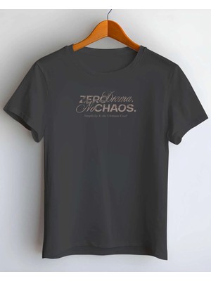 Buzagi Chaos Dijital Baskı Regular Kalıp Siyah Unisex Tişört