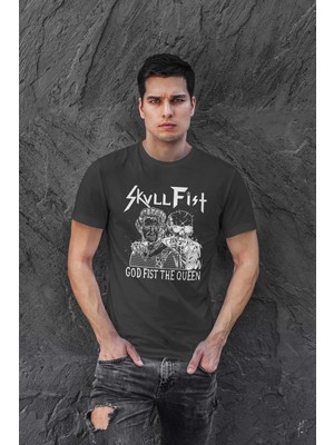 Buzagi Skull Fist Dijital Baskı Regular Unisex Tişört