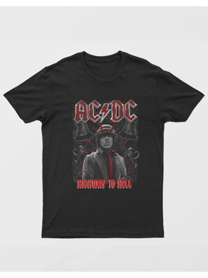 Buzagi Ac/dc Dijital Baskı Regular Unisex Tişört