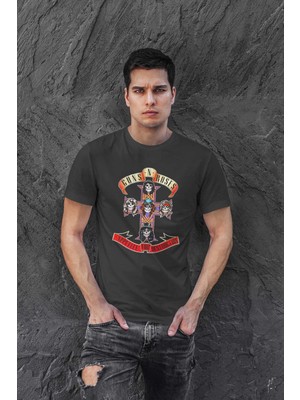 Buzagi Guns'n Roses Dijital Baskı Regular Unisex Tişört