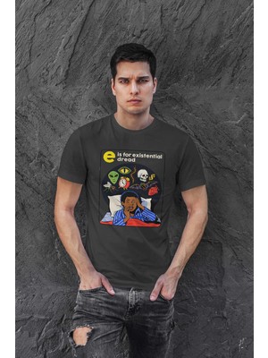 Buzagi Existencial Dijital Baskı Regular Unisex Tişört