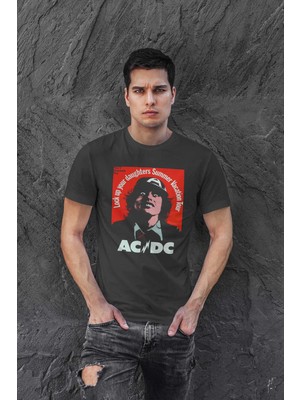 Buzagi Ac/dc Dijital Baskı Regular Unisex Tişört