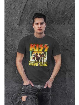 Buzagi Kiss Dijital Baskı Regular Unisex Tişört
