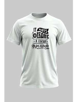 Buzagi Organik Pamuk Dijital Baskılı Regular Kalıp Beyaz Tişört