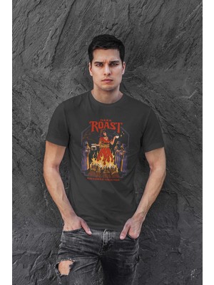 Buzagi Roast Dijital Baskı Regular Unisex Tişört