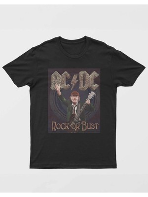 Buzagi Ac/dc Dijital Baskı Regular Unisex Tişört