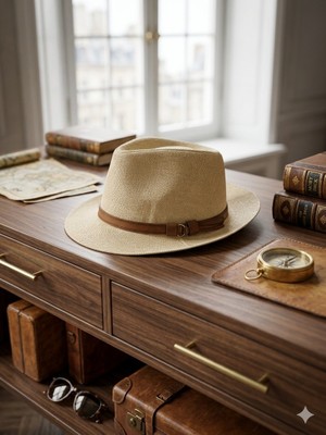 Şapkacımadam Unisex Hasır Fötr Şapka