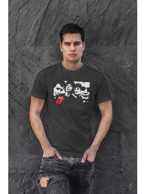 Buzagi The Rolling Stones Dijital Baskı Regular Unisex Tişört