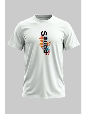 Buzagi Sound Dijital Baskı Regular Kalıp Unisex Beyaz T-Shirt