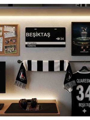 Beşiktaş Temalı Dekoratif Tabela