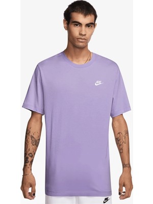 Nike Sportswear Cotton Unisex Short Sleeve Tee Unisex Tişört Lila