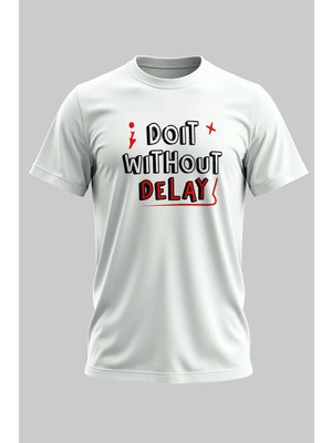 Buzagi Dijital Baskı Regular Kalıp Beyaz Unisex Tişört