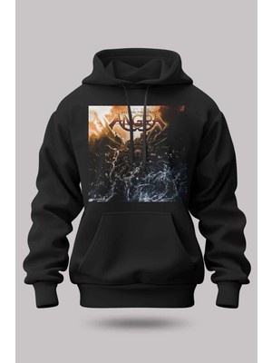 Buzagi Angra Oversize Kapüşonlu Unisex Şardonlu Sweatshirt