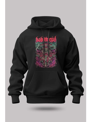 Buzagi Babymetal Oversize Kapüşonlu Unisex Şardonlu Sweatshirt
