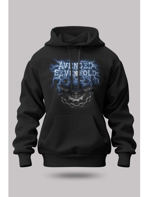 Buzagi Avenged Sevenfold Oversize Kapüşonlu Unisex Şardonlu Sweatshirt