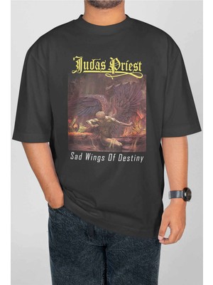 Buzagi Judas Priest Dijital Baskı Oversize Unisex Tişört