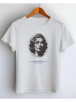 Buzagi Abstraction Dijital Baskı Regular Kalıp Beyaz Unisex Tişört