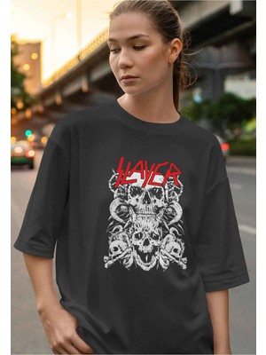 Buzagi Slayer Dijital Baskı Oversize Unisex Tişört