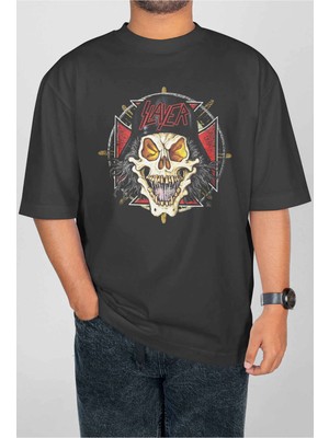 Buzagi Slayer Dijital Baskı Oversize Unisex Tişört