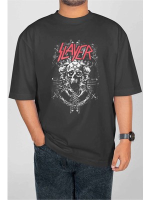 Buzagi Slayer Dijital Baskı Oversize Unisex Tişört