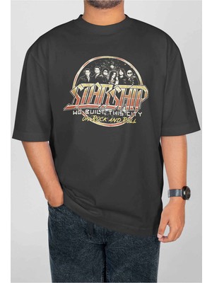 Buzagi Stratovarius Dijital Baskı Oversize Unisex Tişört