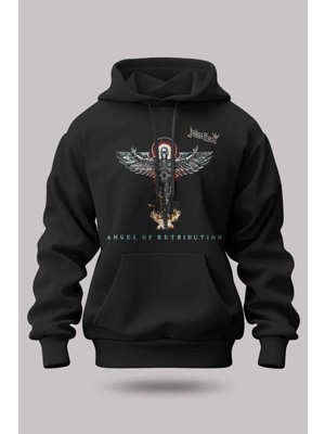 Buzagi Judas Priest Oversize Kapüşonlu Unisex Şardonlu Sweatshirt