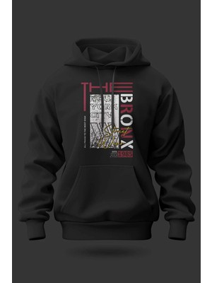 Buzagi Bronx Oversize Kapüşonlu Unisex Şardonlu Sweatshirt