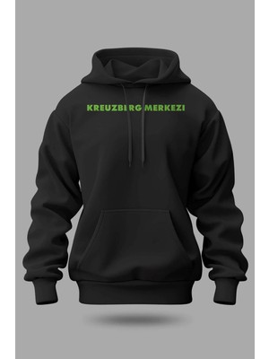 Buzagi Kreuzberg Merkezi Oversize Kapüşonlu Unisex Şardonlu Sweatshirt