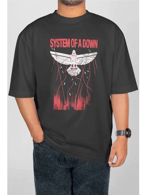 Buzagi Testament Dijital Baskı Oversize Unisex Tişört