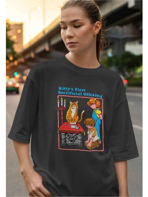 Buzagi Stunts Dijital Baskı Oversize Unisex Tişört