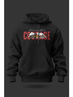 Buzagi Courage Oversize Kapüşonlu Unisex Şardonlu Sweatshirt