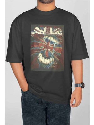 Buzagi Asking Alexandria Dijital Baskı Oversize Unisex Tişört