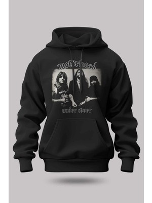 Buzagi Motörhead Oversize Kapüşonlu Unisex Şardonlu Sweatshirt