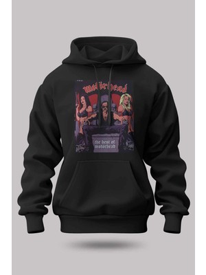 Buzagi Motörhead Oversize Kapüşonlu Unisex Şardonlu Sweatshirt