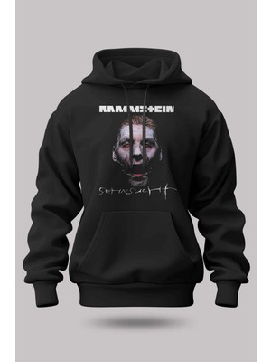 Buzagi Rammstein Oversize Kapüşonlu Unisex Şardonlu Sweatshirt