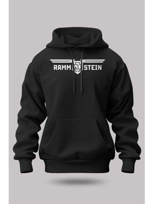 Buzagi Rammstein Oversize Kapüşonlu Unisex Şardonlu Sweatshirt
