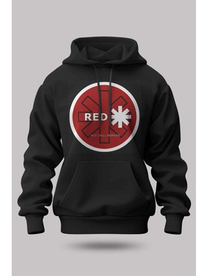 Buzagi Red Hot Chili Peppers Oversize Kapüşonlu Unisex Şardonlu Sweatshirt
